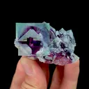 Natural Purple Phantom Fluorite Mineral Specimen,High Quality Specimen,YINDU,INNER MONGOLIA,CHINA(50*35*30mm) - image 3