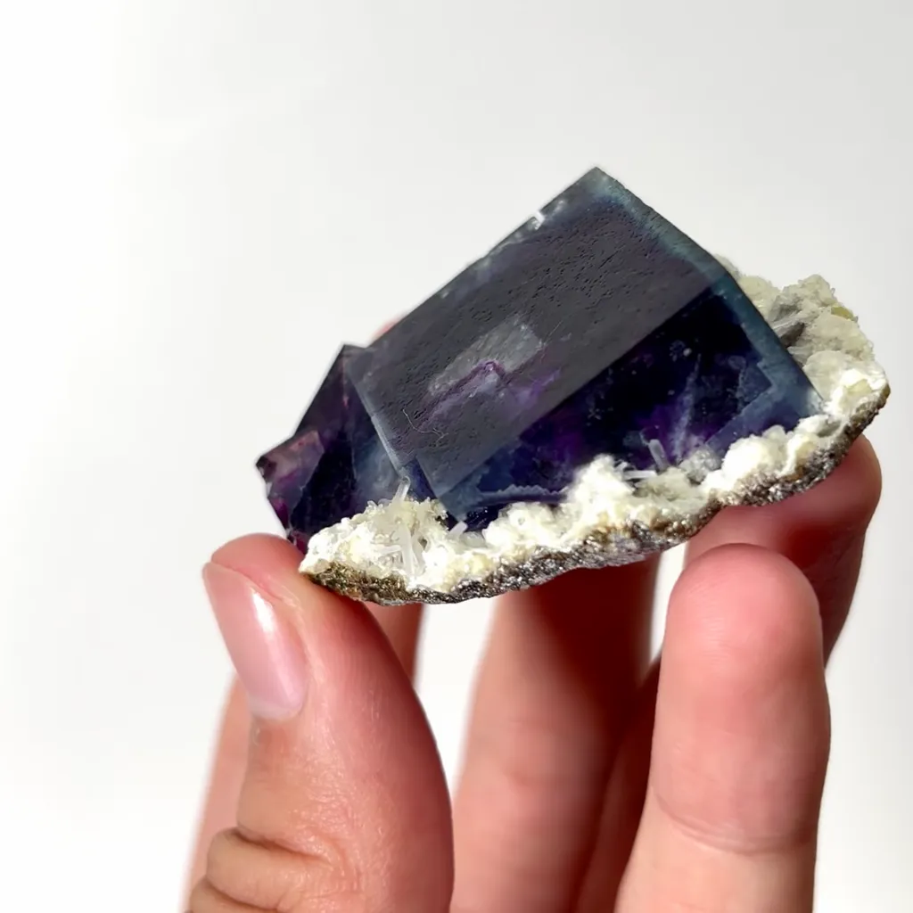 Natural Purple Phantom Fluorite Mineral Specimen,High Quality Specimen,YINDU,INNER MONGOLIA,CHINA(50*40*20mm) - image 4