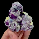 Natural Purple Phantom Fluorite Mineral Specimen,High Quality Specimen,YINDU,INNER MONGOLIA,CHINA(60*60*24mm) - image 4