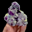 Natural Purple Phantom Fluorite Mineral Specimen,High Quality Specimen,YINDU,INNER MONGOLIA,CHINA(60*60*24mm) - image 1