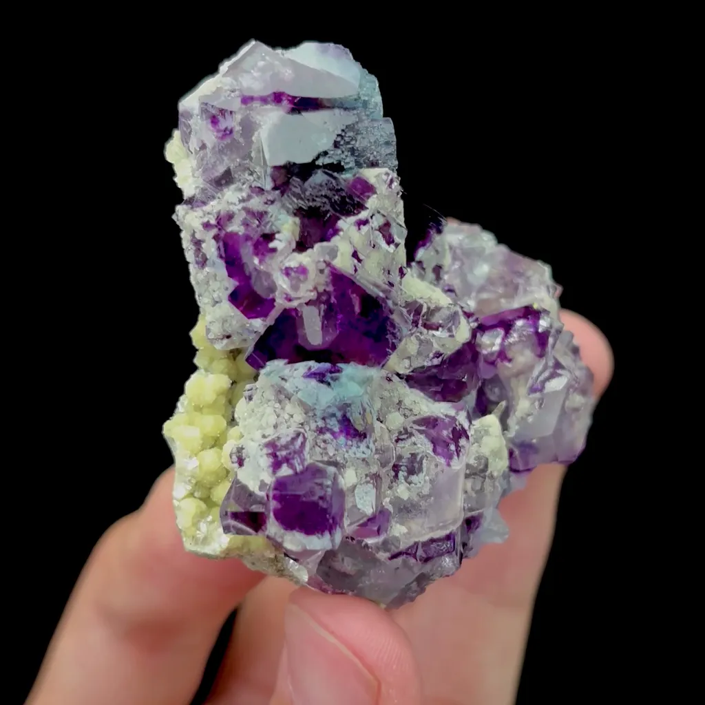 Natural Purple Phantom Fluorite Mineral Specimen,High Quality Specimen,YINDU,INNER MONGOLIA,CHINA(60*60*24mm) - image 2