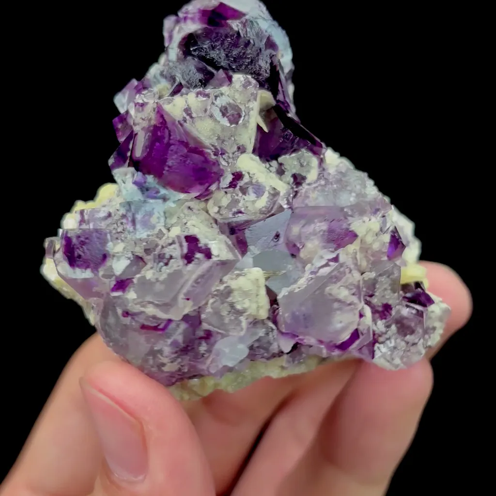 Natural Purple Phantom Fluorite Mineral Specimen,High Quality Specimen,YINDU,INNER MONGOLIA,CHINA(60*60*24mm) - image 3