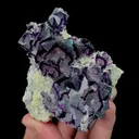 Natural Purple Phantom Fluorite Mineral Specimen,High Quality Specimen,YINDU,INNER MONGOLIA,CHINA(78*90*40mm) - image 4