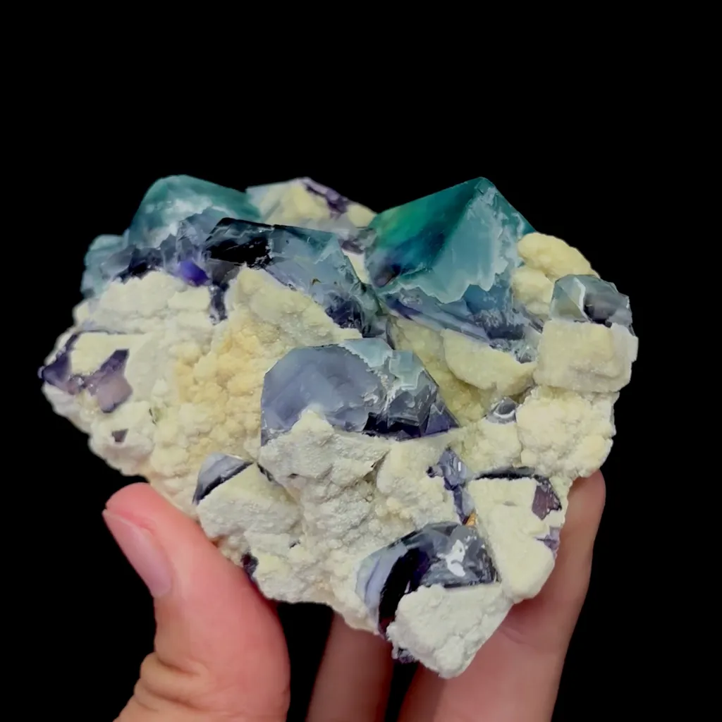 Natural Purple Phantom Fluorite Mineral Specimen,High Quality Specimen,YINDU,INNER MONGOLIA,CHINA(85*60*40mm) - image 4