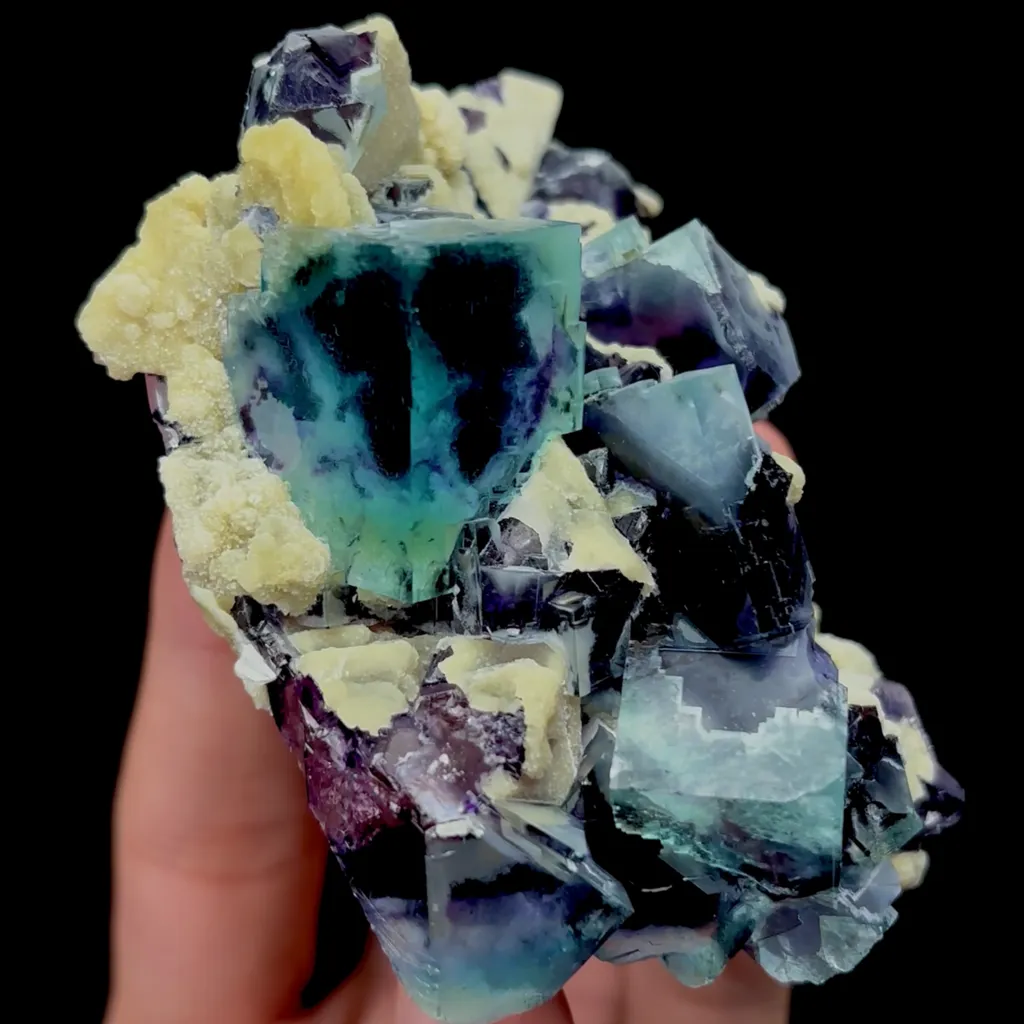 Natural Purple Phantom Fluorite Mineral Specimen,High Quality Specimen,YINDU,INNER MONGOLIA,CHINA(85*60*40mm) - image 3