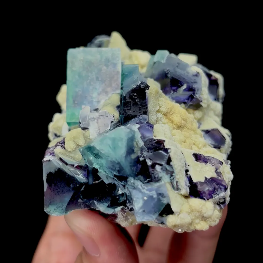 Natural Purple Phantom Fluorite Mineral Specimen,High Quality Specimen,YINDU,INNER MONGOLIA,CHINA(85*60*40mm) - image 6