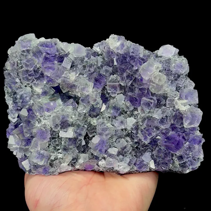 Natural Purple Phantom Fluorite, Mineral Specimen:Inner Mongolia,China (140*100*45MM) - image 5