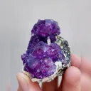 Natural Purple Phantom Fluorite, Mineral Specimen:Leipingkuang,Chenzhou (35*55*25MM) - image 2