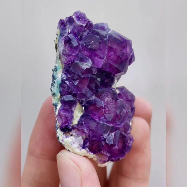 Natural Purple Phantom Fluorite, Mineral Specimen:Leipingkuang,Chenzhou (35*55*25MM) - image 3