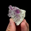 Natural Purple Phantom Fluorite, Mineral Specimen:Shangbao,Hunana (35*50*10MM) - image 4