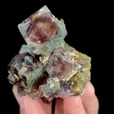 Natural Purple Phantom Fluorite, Mineral Specimen:Xianghualing,Hunan (65*50*35MM) - image 2