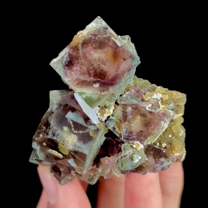 Natural Purple Phantom Fluorite, Mineral Specimen:Xianghualing,Hunan (65*50*35MM) - image 6