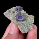 Natural Purple Phantom Fluorite, Mineral Specimen:Yaogangxian,Hunan (25*45*15MM) - image 1
