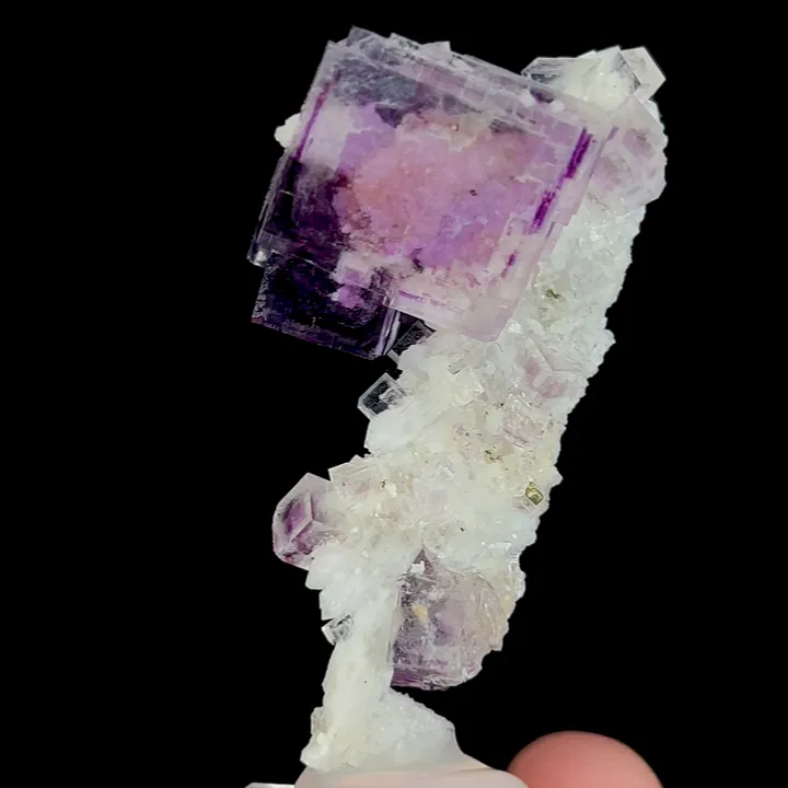 Natural Purple Phantom Fluorite, Mineral Specimen:Yaogangxian,Hunan (25*50*15MM) - image 4