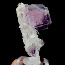 Natural Purple Phantom Fluorite, Mineral Specimen:Yaogangxian,Hunan (25*50*15MM) - image 5