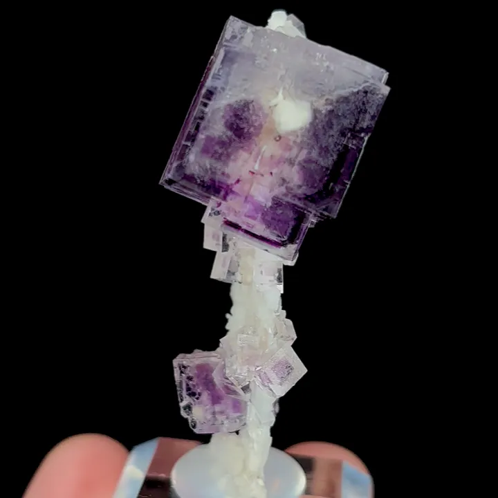 Natural Purple Phantom Fluorite, Mineral Specimen:Yaogangxian,Hunan (25*50*15MM) - image 3