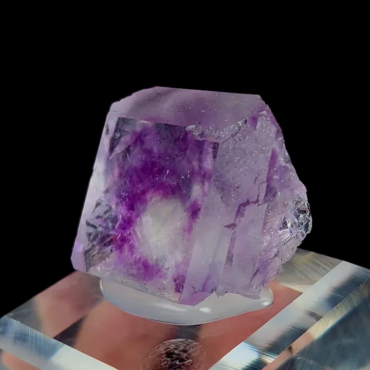 Natural Purple Phantom Fluorite, Mineral Specimen:Yaogangxian,Hunan (30*20*30MM) - image 3