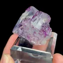 Natural Purple Phantom Fluorite, Mineral Specimen:Yaogangxian,Hunan (30*30*30MM) - image 3