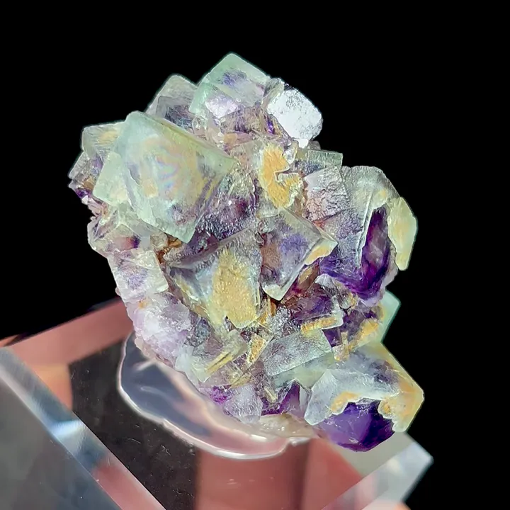 Natural Purple Phantom Fluorite, Mineral Specimen:Yaogangxian,Hunan (35*45*30MM) - image 3