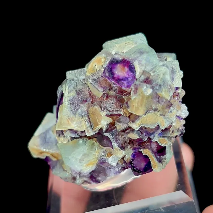 Natural Purple Phantom Fluorite, Mineral Specimen:Yaogangxian,Hunan (35*45*30MM) - image 2