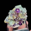 Natural Purple Phantom Fluorite, Mineral Specimen:Yaogangxian,Hunan (35*45*30MM) - image 2