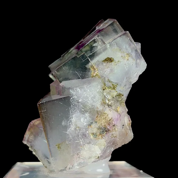 Natural Purple Phantom Fluorite, Mineral Specimen:Yaogangxian,Hunan (45*45*35MM) - image 3