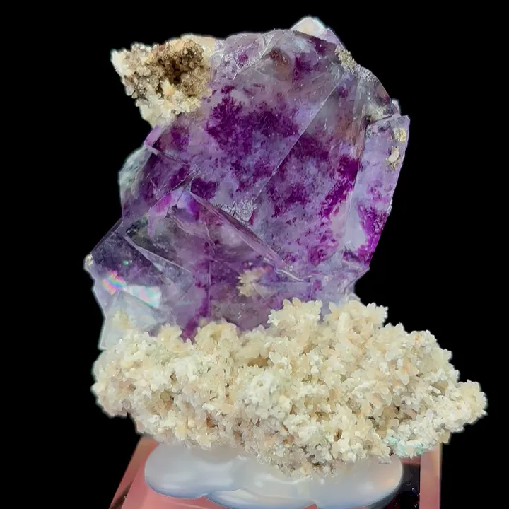Natural Purple Phantom Fluorite, Mineral Specimen:Yaogangxian,Hunan (45*50*25MM) image