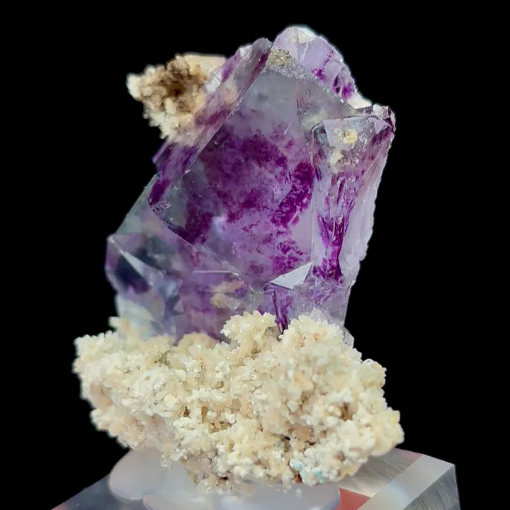 Natural Purple Phantom Fluorite, Mineral Specimen:Yaogangxian,Hunan (45*50*25MM) - image 4