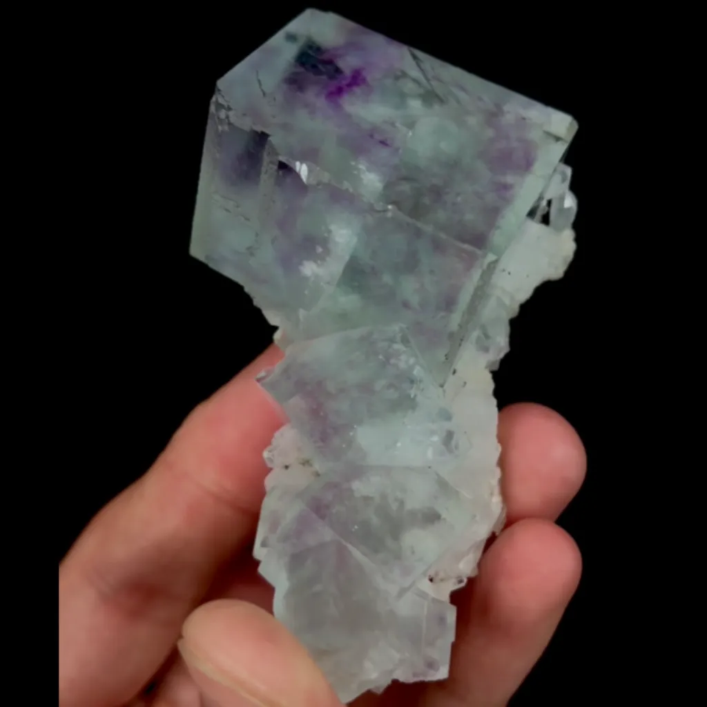 Natural Purple Phantom Fluorite, Mineral Specimen:Yaogangxian,Hunan (45*65*35MM) - image 3