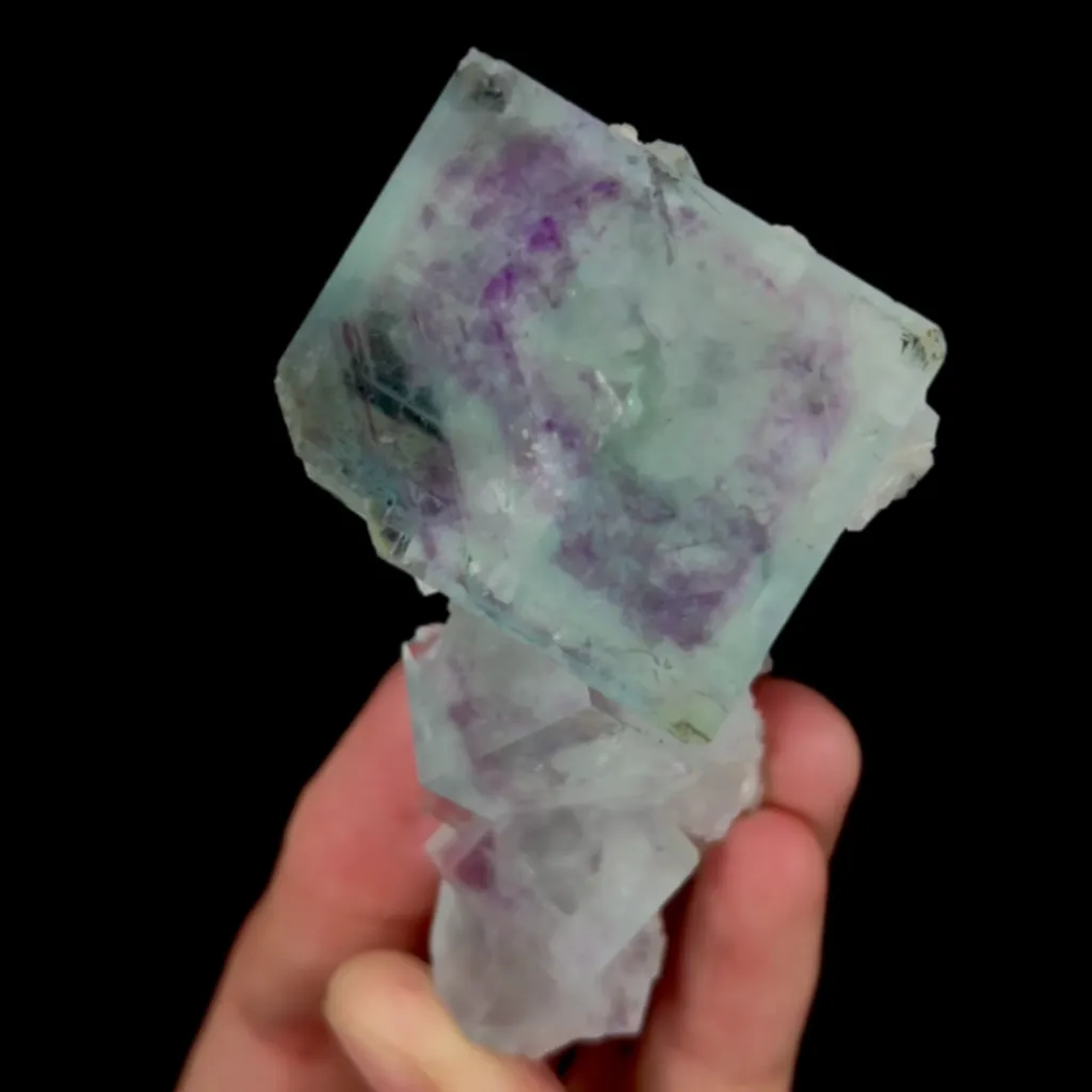 Natural Purple Phantom Fluorite, Mineral Specimen:Yaogangxian,Hunan (45*65*35MM) - image 5