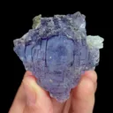 Natural Purple Phantom Fluorite, Mineral Specimen:Yaogangxian,Hunan (50*50*40MM) - image 5