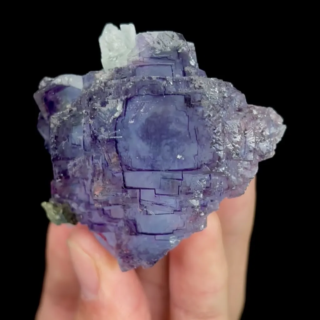 Natural Purple Phantom Fluorite, Mineral Specimen:Yaogangxian,Hunan (50*50*40MM) - image 4