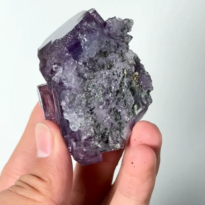 Natural Purple Phantom Fluorite, Mineral Specimen:Yaogangxian,Hunan (50*55*45MM) - image 5