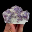 Natural Purple Phantom Fluorite, Mineral Specimen:Yaogangxian,Hunan (80*55*30MM) - image 1