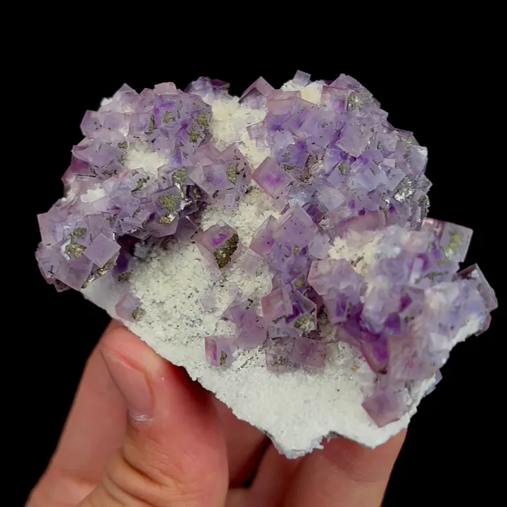 Natural Purple Phantom Fluorite, Mineral Specimen:Yaogangxian,Hunan (80*55*30MM) - image 2