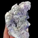 Natural Purple Phantom Fluorite, Mineral Specimen:Yaogangxian,Hunan (90*110*80MM) - image 3