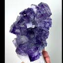 Natural Purple Phantom Fluorite, Mineral Specimen:Zhejiang,China (80*140*55MM) - image 4