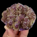 Natural Purple Phantom Fluorite, Mineral Specimen:Zhejiang,China (85*65*35MM) - image 2