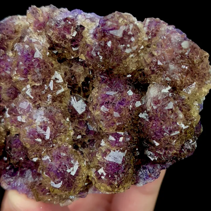 Natural Purple Phantom Fluorite, Mineral Specimen:Zhejiang,China (85*65*35MM) - image 3
