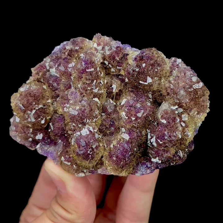 Natural Purple Phantom Fluorite, Mineral Specimen:Zhejiang,China (85*65*35MM) - image 4