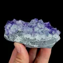 Natural Purple Phantom Fluorite, Mineral Specimen:Zhejiang,China (90*50*35MM) - image 4