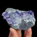 Natural Purple Phantom Fluorite, Mineral Specimen:Zhejiang,China (90*50*35MM) - image 6