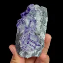 Natural Purple Phantom Fluorite, Mineral Specimen:Zhejiang,China (90*50*35MM) - image 5