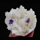 Natural Purple Phantom Fluorite & Quartz Cluster, Mineral Specimen: Shizhuyuan,Chenzhou (90*80*50MM) - image 4