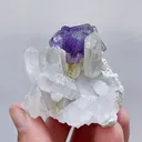Natural Purple Phantom Fluorite & Quartz Cluster, Mineral Specimen:Yaogangxian,Hunan (70*50*40mm) - image 2