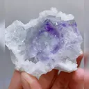 Natural Purple Phantom Fluorite & Quartz, Mineral Specimen: Zhejiang,China 70*60*40MM - image 4