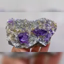 Natural Purple Phantom Fluorite & Quartz, Mineral Specimen:Yaogangxian,Hunan (90*50*30mm) - image 7