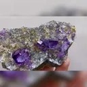 Natural Purple Phantom Fluorite & Quartz, Mineral Specimen:Yaogangxian,Hunan (90*50*30mm) - image 5