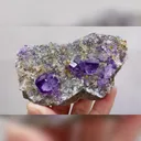 Natural Purple Phantom Fluorite & Quartz, Mineral Specimen:Yaogangxian,Hunan (90*50*30mm) - image 6
