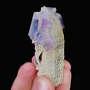 Natural Purple Phantom Fluorite & Quartz,Mineral Specimen:Yaogangxian,Hunan (30*60*25MM) - image 3